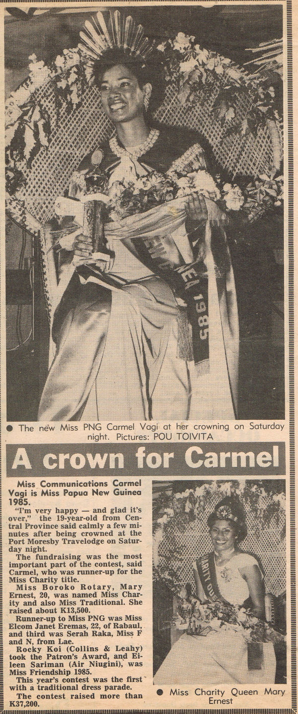 Miss PNG 1985
